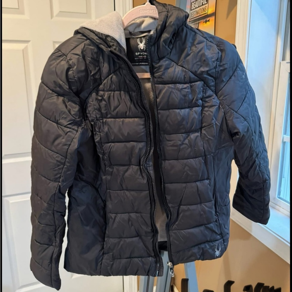 Spyder Kids Black Puffer Jacket